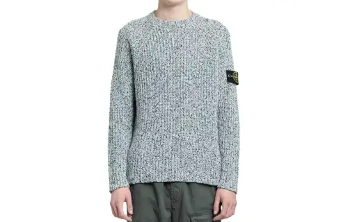 STONE ISLAND Sweater Men's Gray Blue
