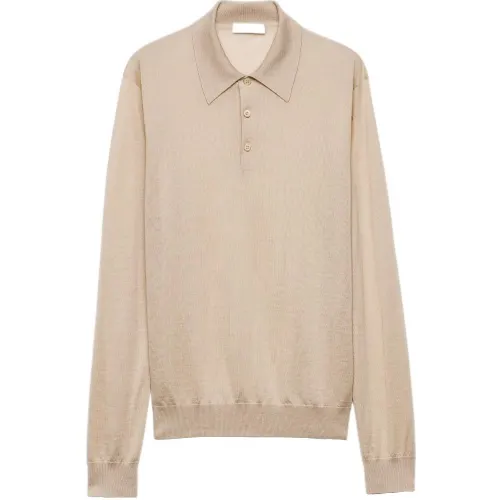 PRADA SS24 Polo Shirt Men's Snow
