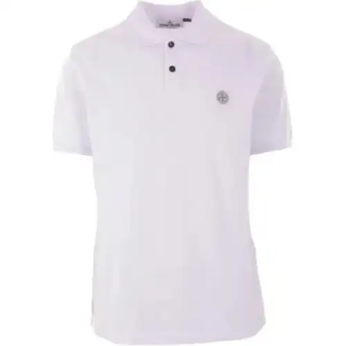 STONE ISLAND Logo Patch Short-Sleeved Polo Shirt