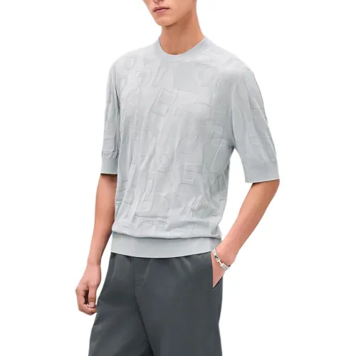 HERMES Sweaters Men's Mist Crew Neck Moderate Other