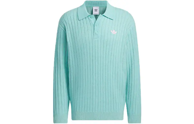 Adidas Originals V DAY Polo Sweater Unisex Simple Mint Green