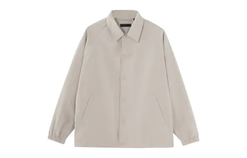 UNIQLO Jackets Unisex Beige Lapel Moderate Other