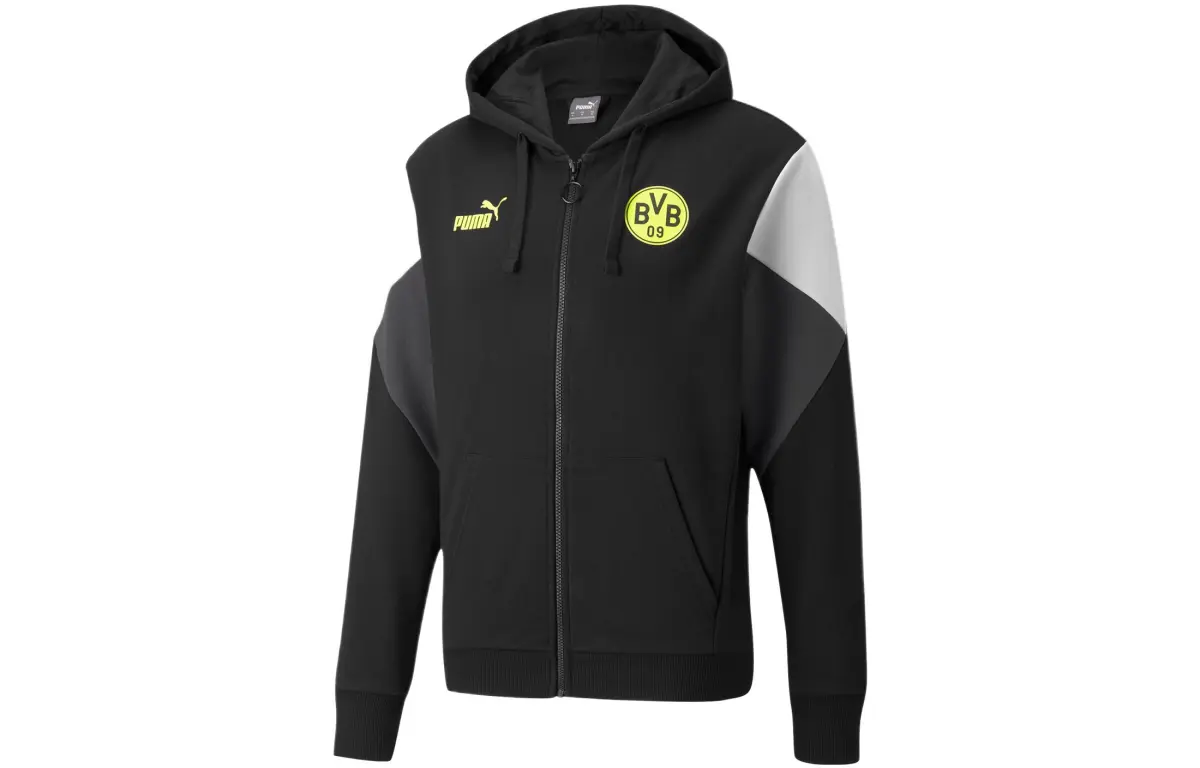 PUMA Jackets Unisex Black Hooded Moderate Other