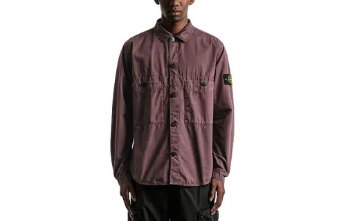 STONE ISLAND Jackets & Coats Men's Burgundy