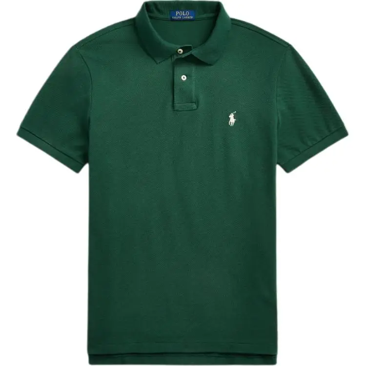 Polo Ralph Lauren SS24 Polo Shirt Custom Slim Fit Men's Green