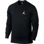 Jordan Apparel Sweatshirts Men's Black Crew Neck Moderate Regular
