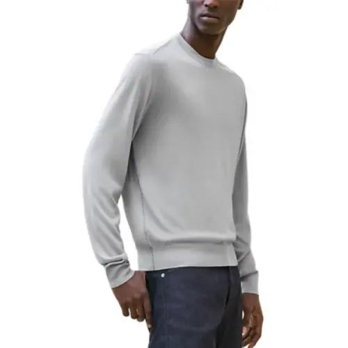 HERMES FW24 Cashmere Sweater Men's Gray