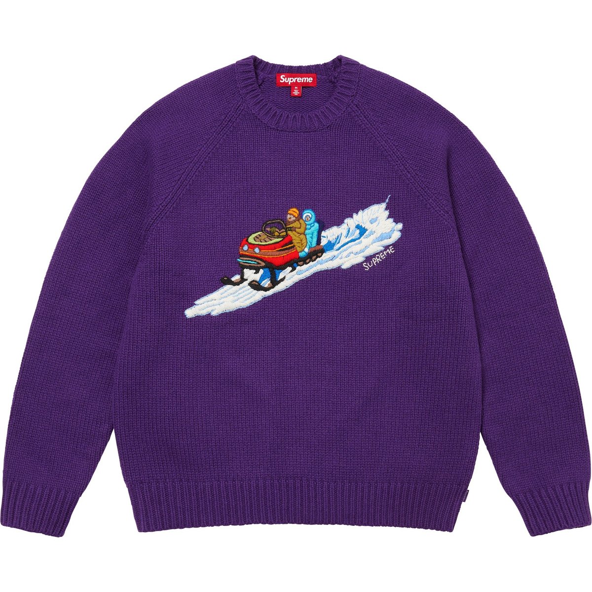 Худи Supreme FW24 Snowmobile Sweater (черно-белое)