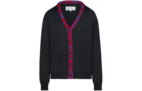Maison Margiela Recycled Knit Cardigan Knitwear Men's Gray