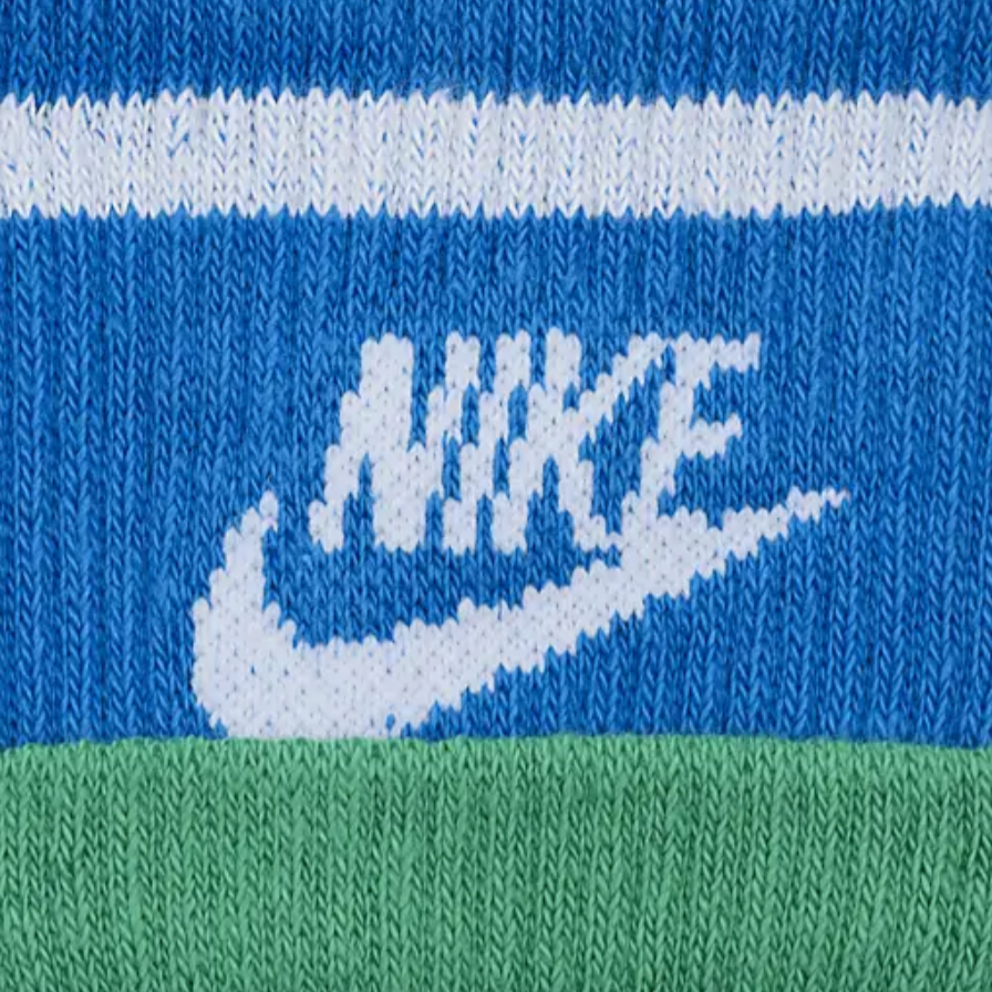 Nike Crew Socks Unisex 1 Pack Stadium Green, Laser Orange, White