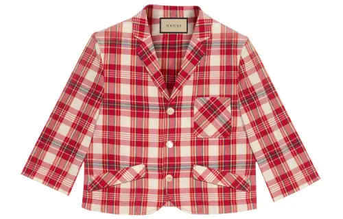 GUCCI Jackets Men's Red Lapel Moderate Other