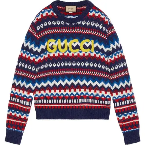GUCCI FW23 Sweater Men's Multicolor