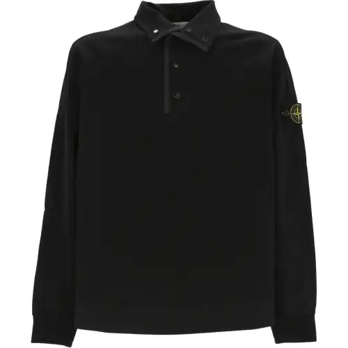 STONE ISLAND Long-Sleeved Polo Shirt