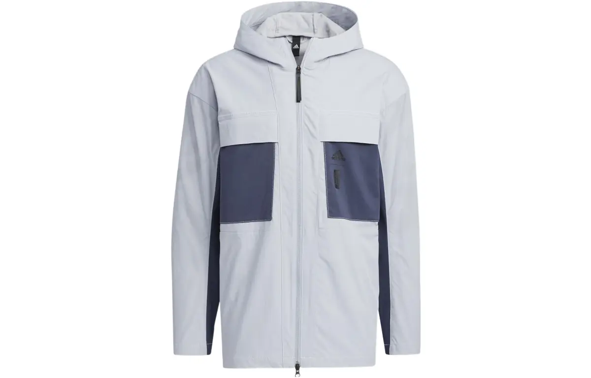 Adidas Jackets Men's Dark Navy Blue Hooded Moderate Other