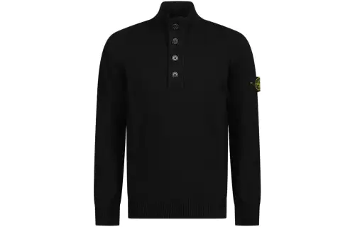 STONE ISLAND Compass patch Buttoned up Jumper