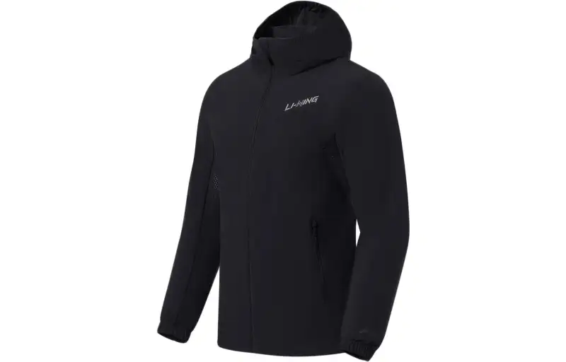 Li Ning Training Series Jackets Unisex Black Hooded Moderate Other