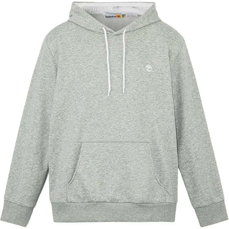 Timberland Knitted Fabric Casual Fleece Lined Hood Sweatshirt Men's Gray