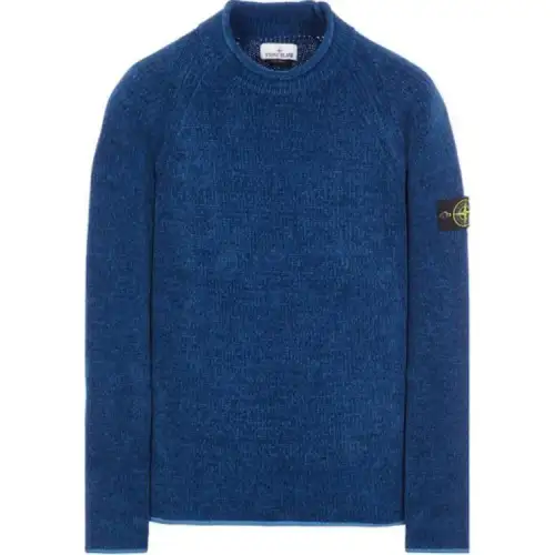 STONE ISLAND Compass Patch Mock Neck Jumper