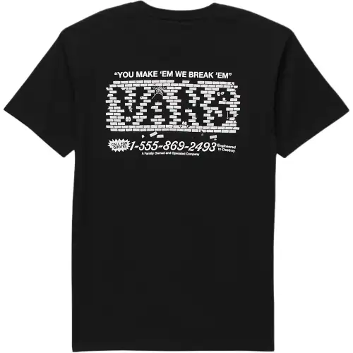 Vans Break Made T Shirt Men's Black