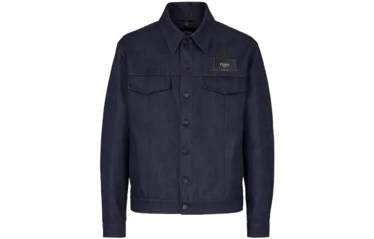 FENDI SS22 Jackets & Coats Men's Dark Blue