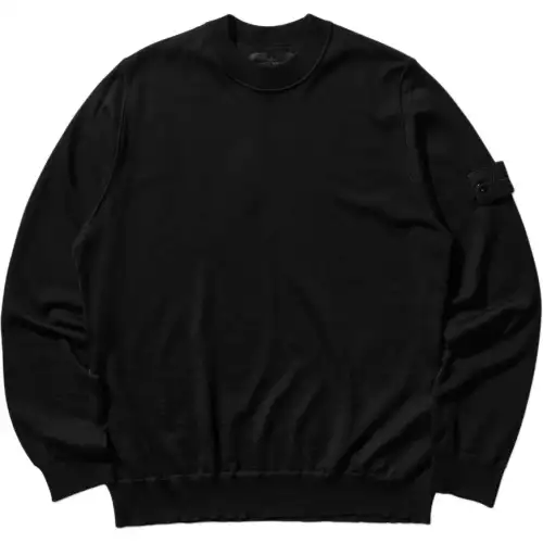 STONE ISLAND Logo Patch Crewneck Jumper