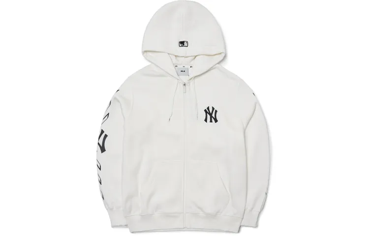 MLB Jackets Unisex White Hooded (Non-detachable) Moderate
