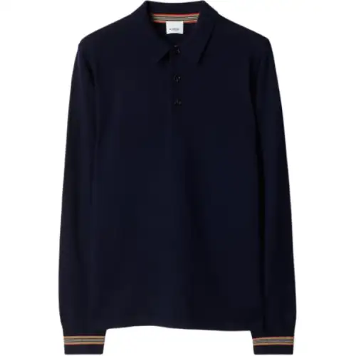 Burberry Polo Shirt Men's Marine Blue