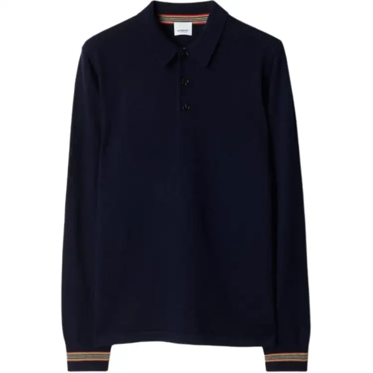 Burberry Polo Shirt Men's Marine Blue