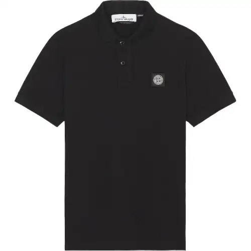 STONE ISLAND Polo Shirt Men's Black