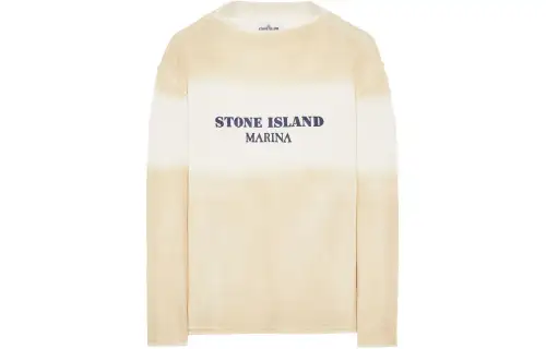 STONE ISLAND Logo print Cotton Jumper