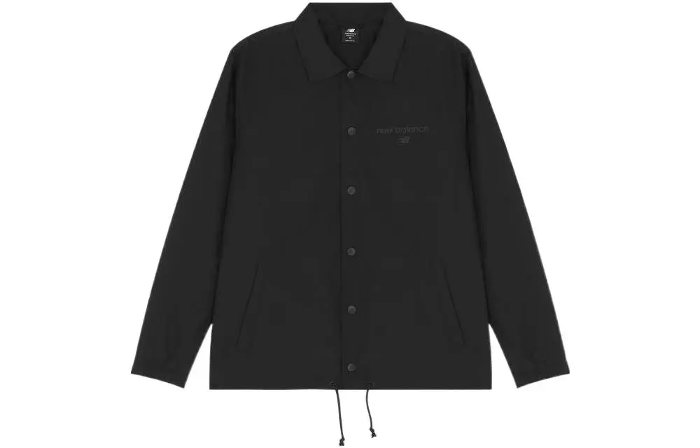 New Balance Jackets Unisex Black Lapel Moderate Other