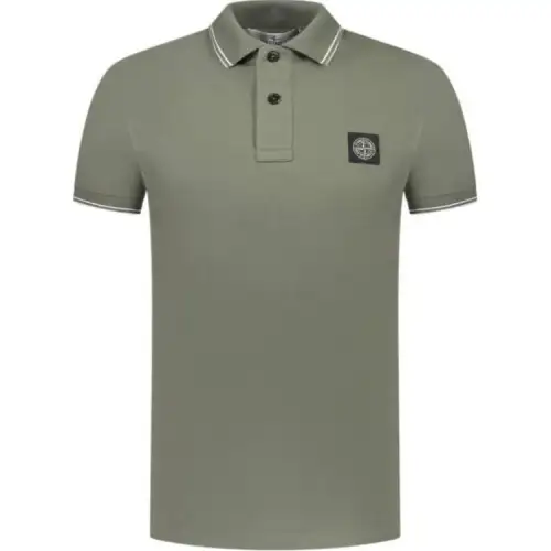 STONE ISLAND Compass motif Polo Shirt