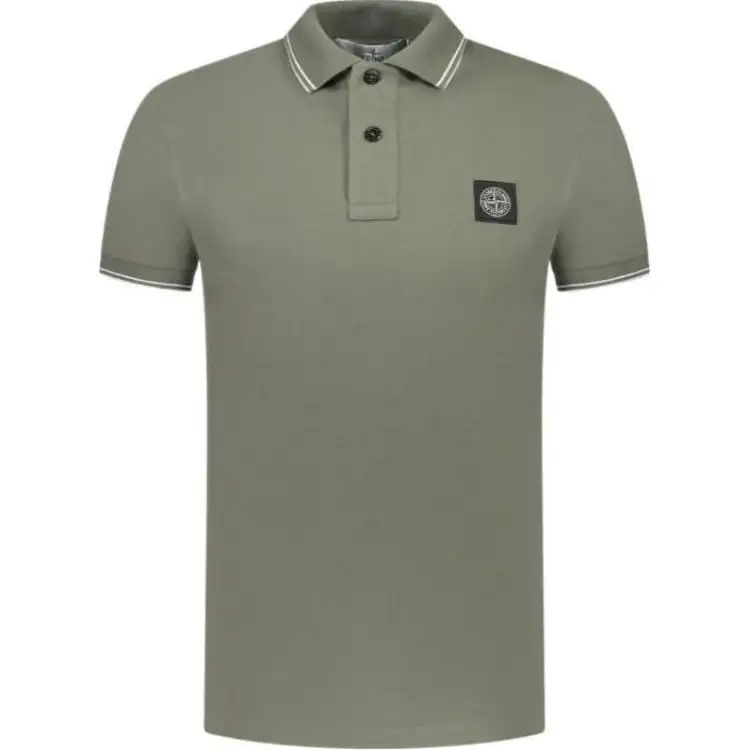 STONE ISLAND Compass motif Polo Shirt