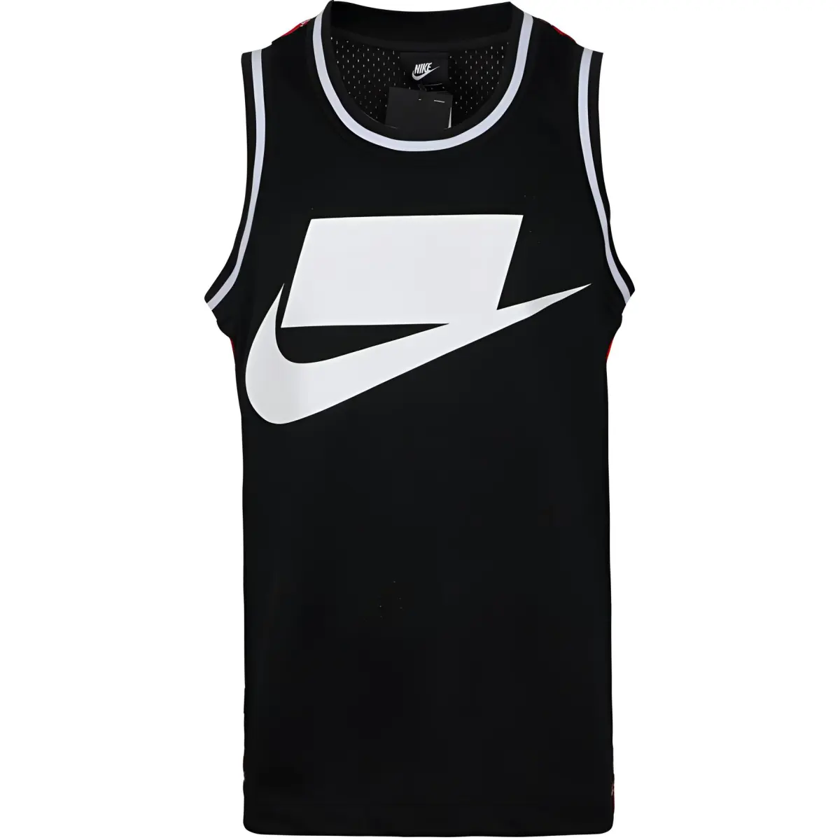 Nike Tank Tops Men's Black Crew Neck Moderate Straight Fit
