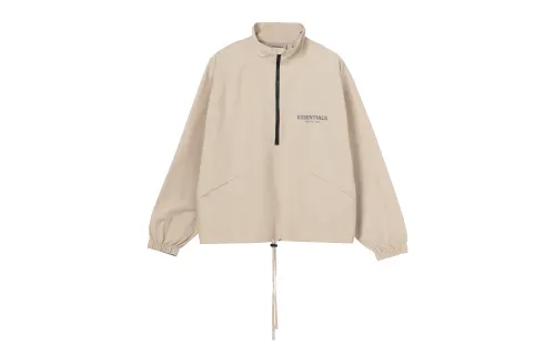 Fear Of God Essentials Ssense Exclusive Half Zip Track Jacket