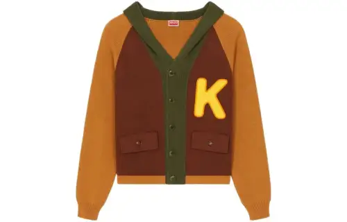 Kenzo colour-block cotton cardigan