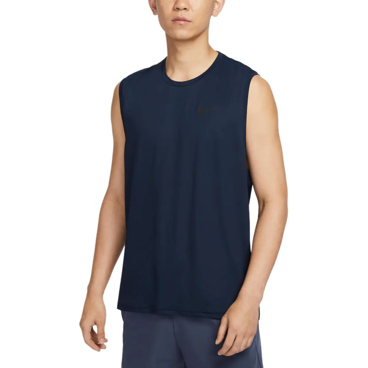 Nike Tank Tops Men's Obsidian/black Crew Neck Moderate Other