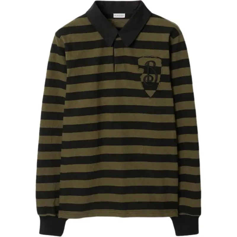 Burberry FW24 Polo Shirt Men's Olive