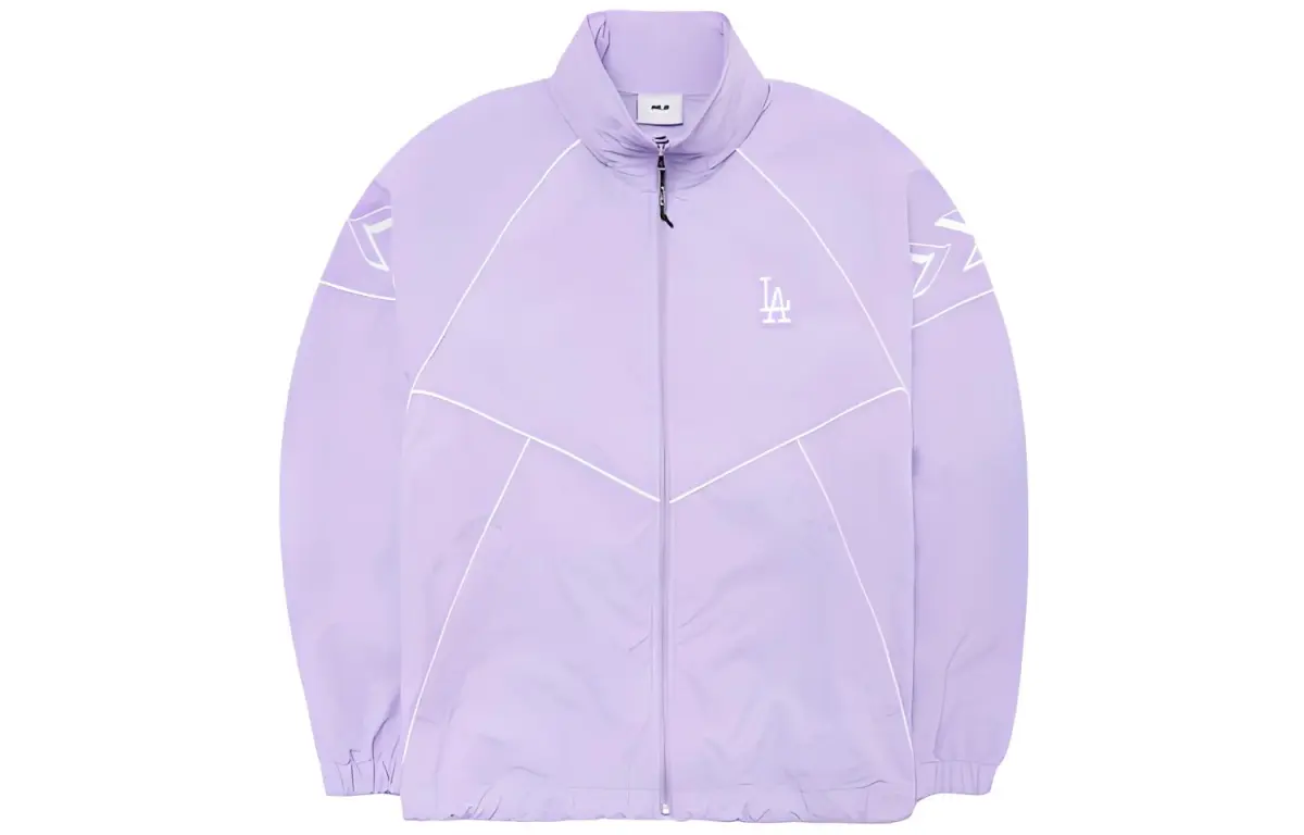 MLB Jackets Unisex Purple Stand Collar Moderate