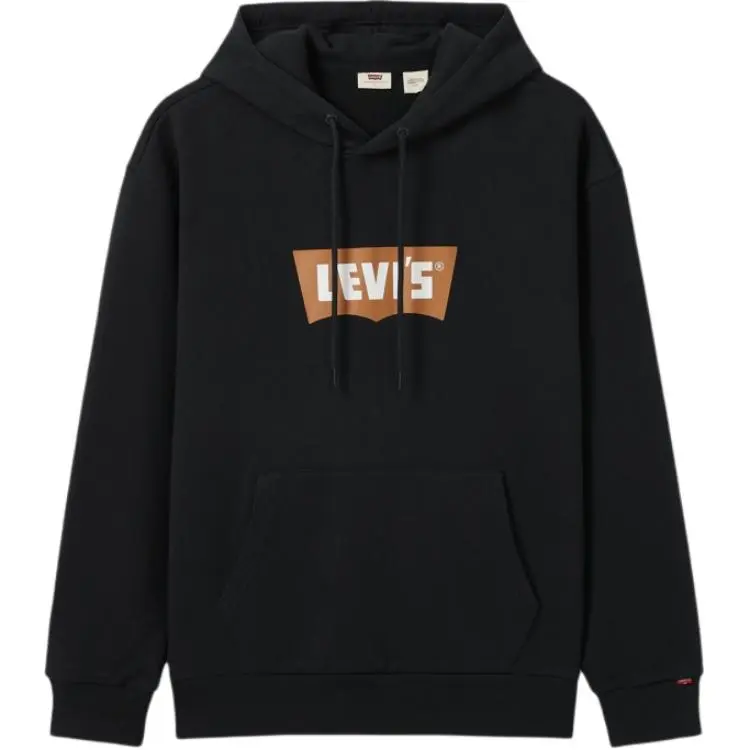 Levi's Sweatshirts Men's Black Hooded Moderate
