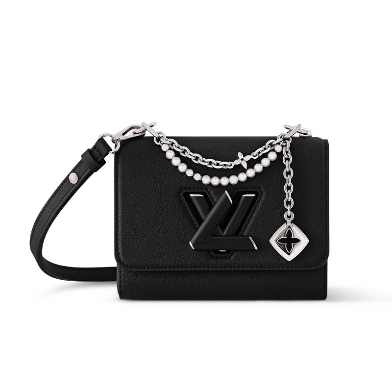Женская сумка Louis Vuitton LOUIS VUITTON twistSLIM PM Taurillon (черная)