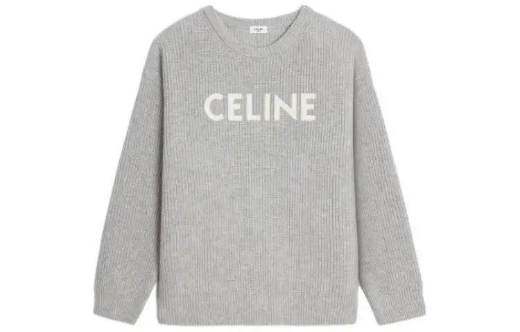 CELINE Oversized CELINE Sweater In Ribbed Wool