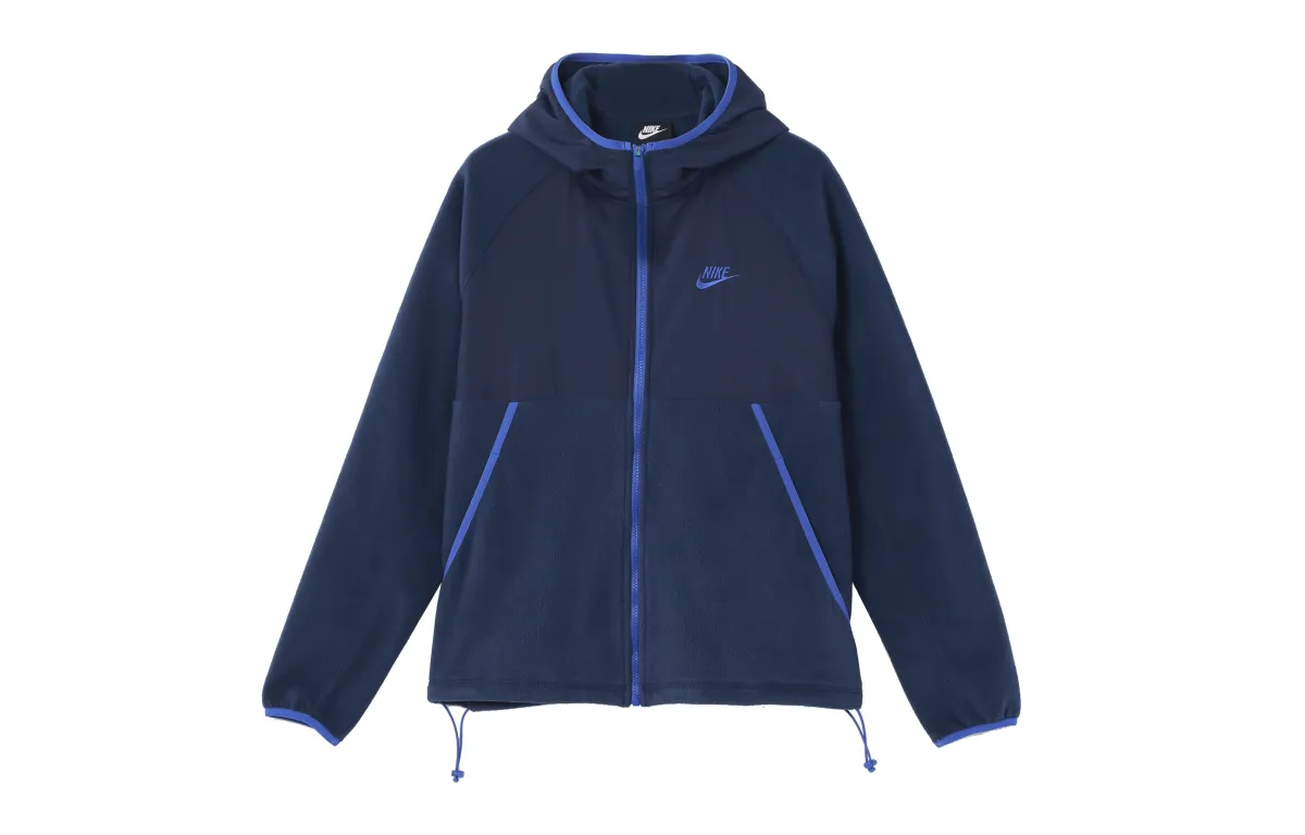 Nike Jackets Men's Blue Hooded Thickened Other