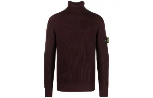 STONE ISLAND Compass-patch Roll-neck Jumper