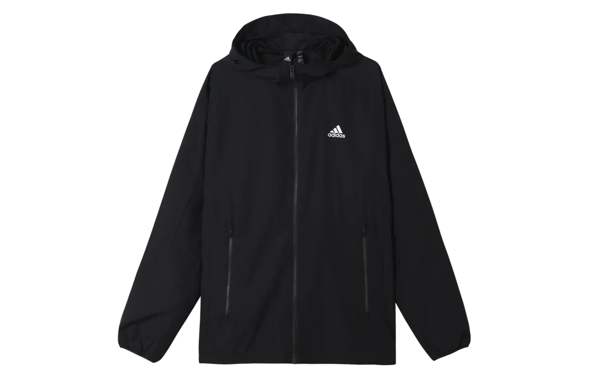 Adidas Jackets Men's Black Hooded (Non-detachable) Moderate