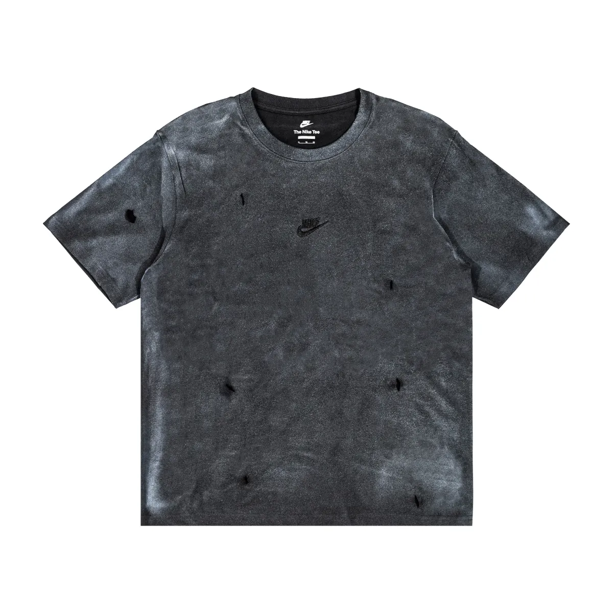 Nike T-Shirts Unisex Black Crew Neck Moderate Straight Fit