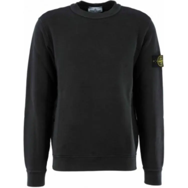 STONE ISLAND Logo Patch Crewneck Sweatshirt