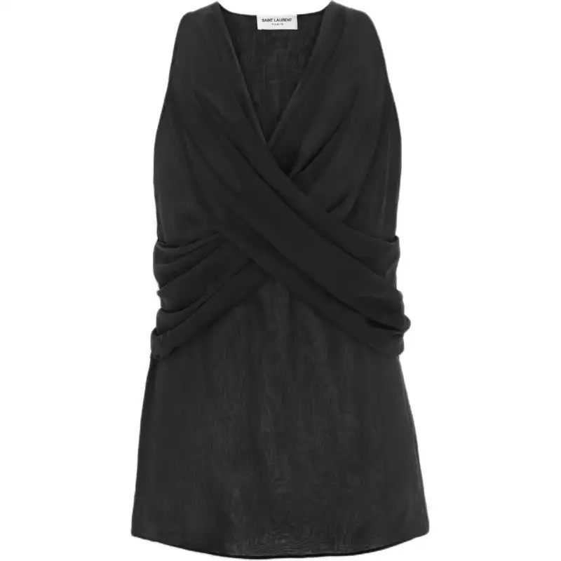SAINT LAURENT Tank Top Men's Black