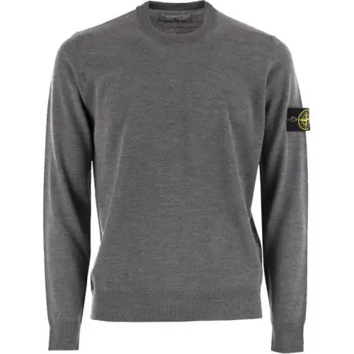 STONE ISLAND Logo Patch Crewneck Jumper
