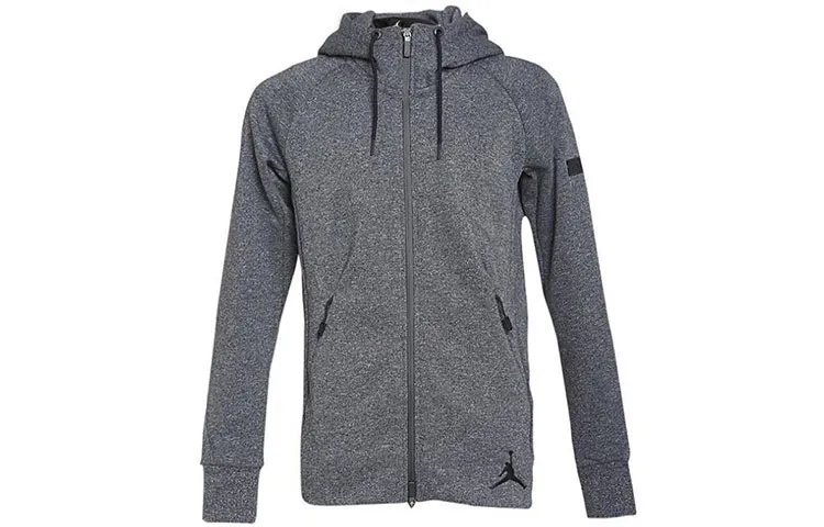 Jordan Jackets Men's Gray Hooded Thickened Other